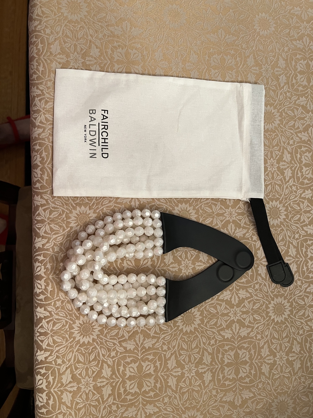 Fairchild Baldwin White Multi-Strand Pearl Collar Necklace